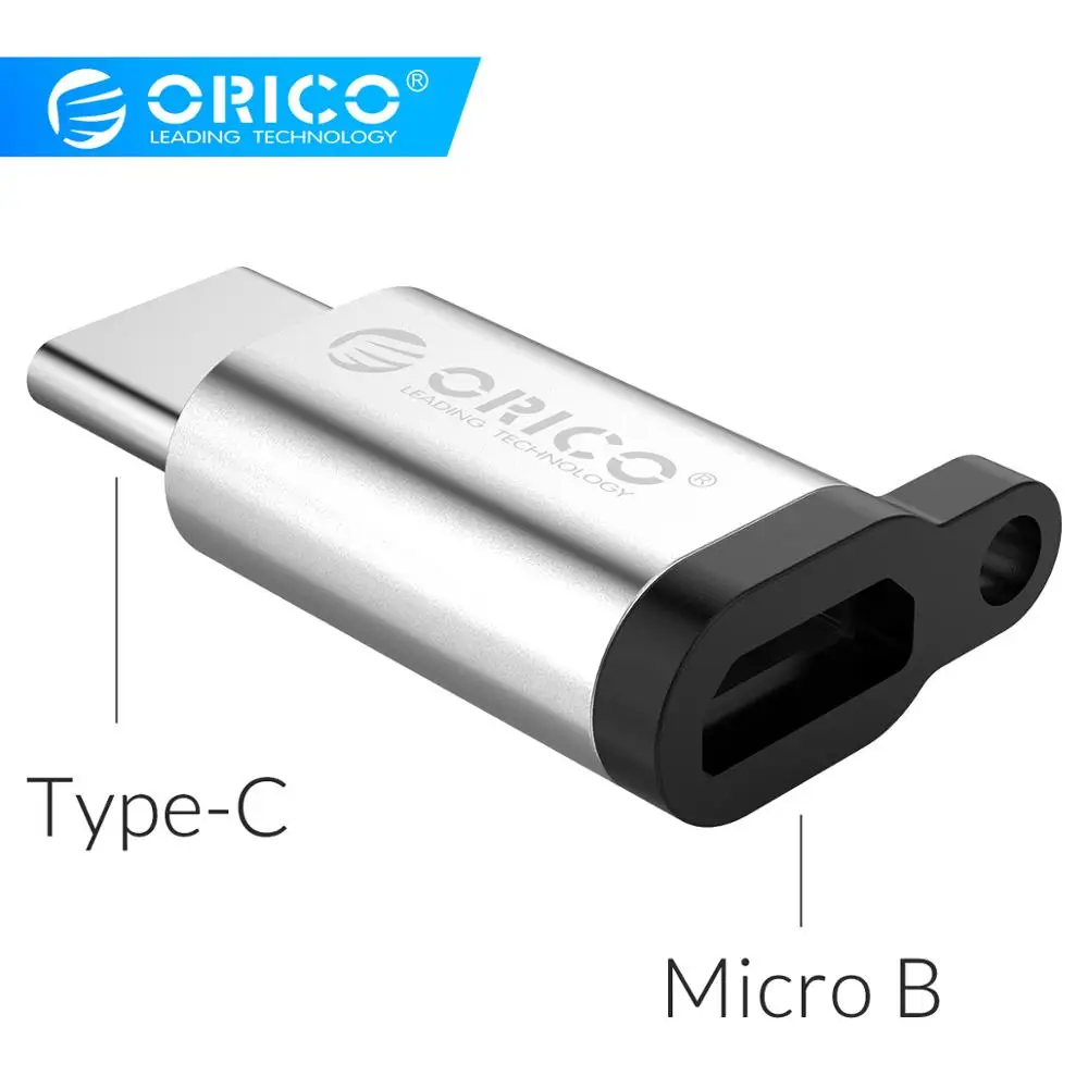 Адаптер ORICO type C-Micro USB с функцией OTG для зарядки и передачи данных Micro USB-type C для huawei Macbook