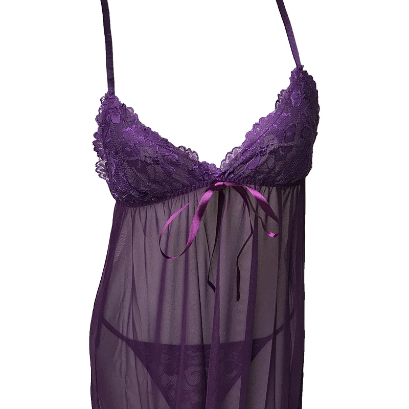 Летний кружевной женский сексуальный пижамный комплект с длинным рукавом