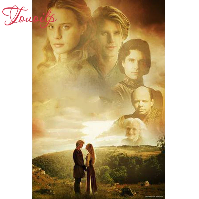 

Touoilp diamond embroidery stitch crystal square&round diamond sets decorative 5d diy Movie poster diamond painting mountain