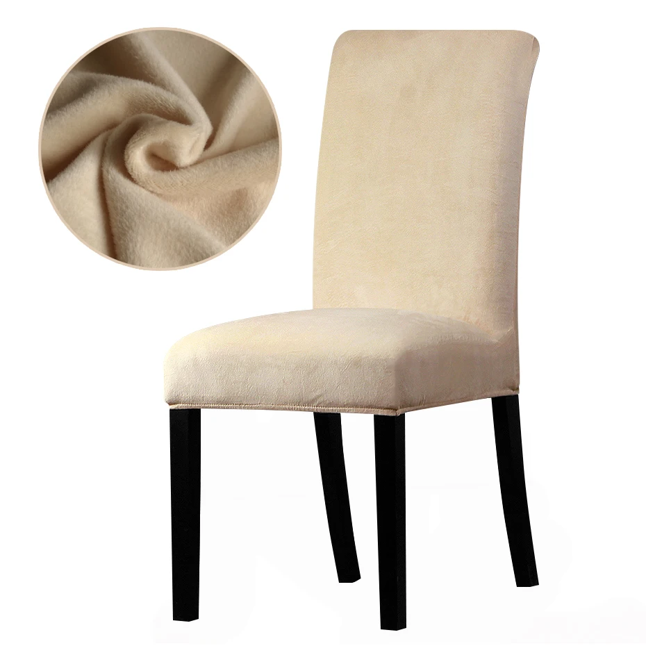 Velvet fabric Chair Cover Washable Removable Big Elastic Seat Arm Covers Slipcovers Stretch Chair Covers For Banquet Office
