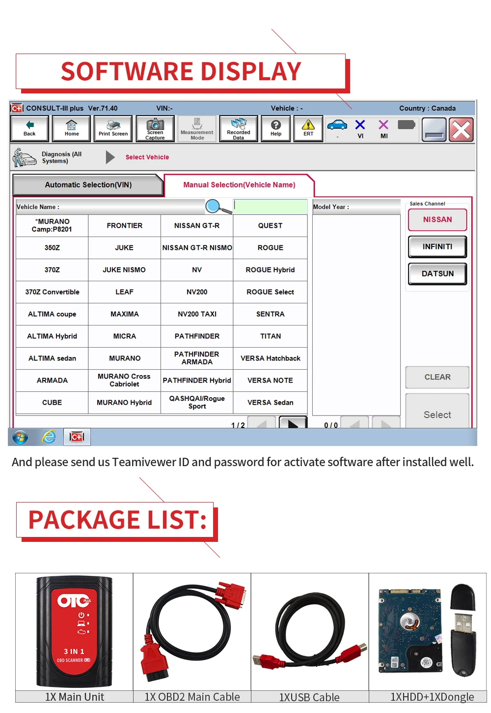 Новейший сканер OTC Plus 3 в 1 GTS TIS3 forToyoya IT3 V14.10.028 Global Techstream для Toyota forNissan Forvolvo |