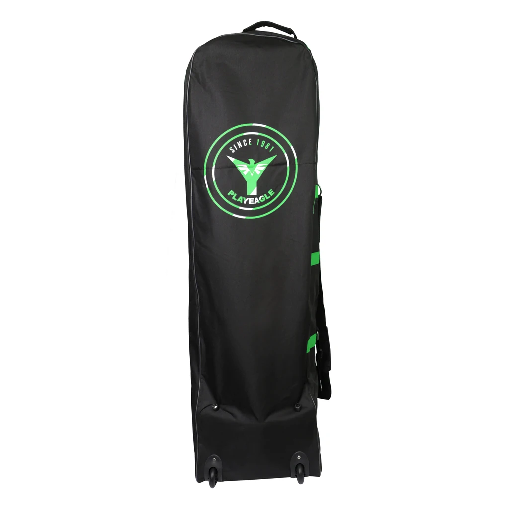 Green Складная авиационная сумка для гольфа, дорожная сумка на колесиках, большая емкость, чехол для гольф-клуба на колесиках, сумка для переноски с противоугонным кодовым замком - Цвет: Green
