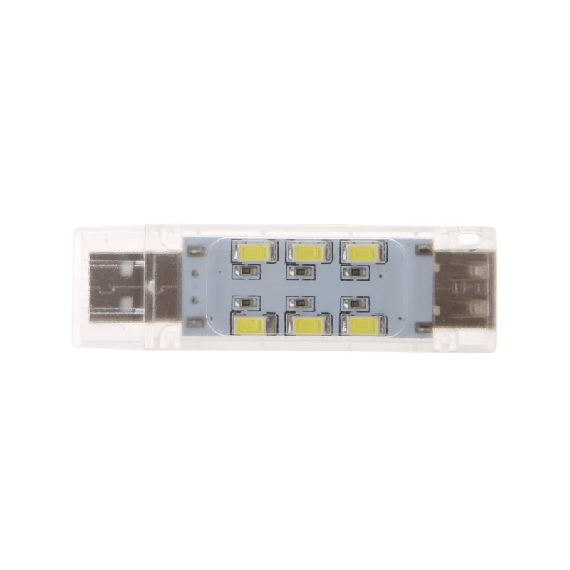 Мини USB СВЕТОДИОДНЫЙ ночной Светильник для кемпинга двухсторонний 12 светодиодов