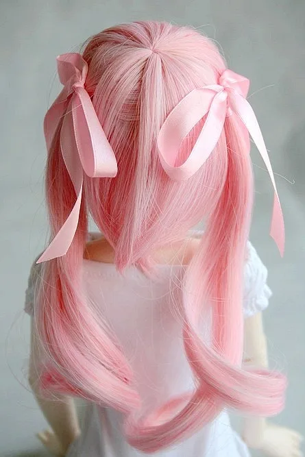 Розовый парик wamami 71 # волнистый косичка 1/3 SD DZ AOD BJD Dollfie 8-9 дюймов | Игрушки и хобби