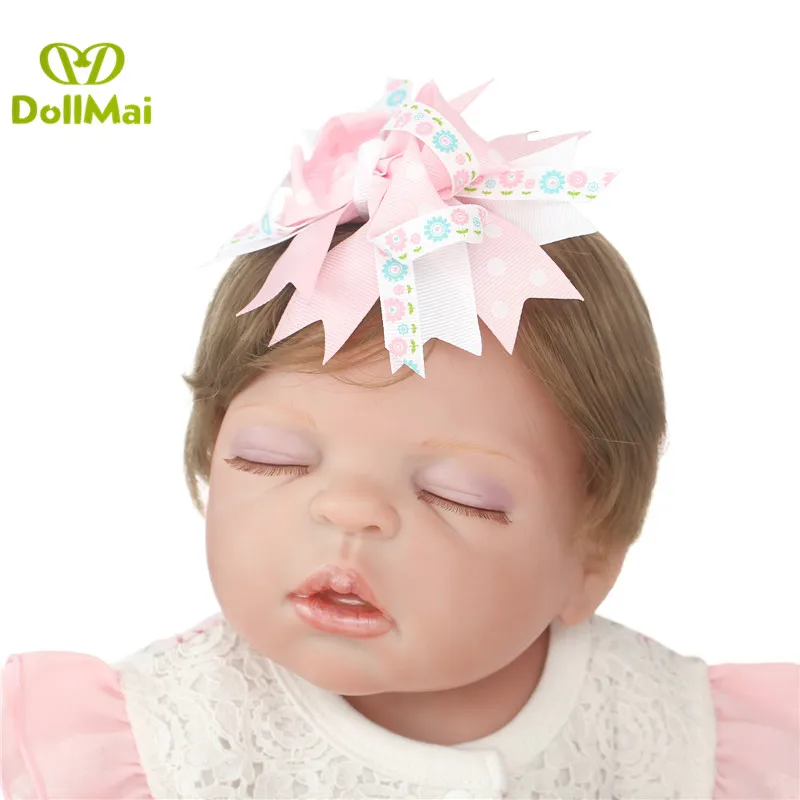 Оригинальные куклы NPK reborn 57 см полностью силиконовые baby girl спящие Новорожденные