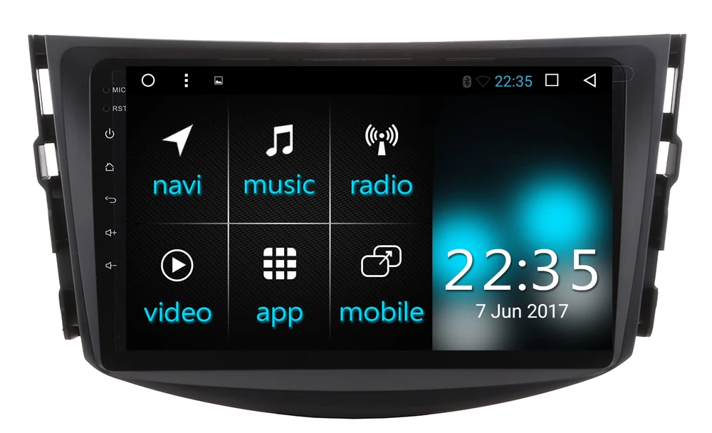 Восьмиядерный Android 8 1 Автомобильный GPS Navi для Toyota RAV4 Rav 4 2007 2011 с радио BT AUX DVR WIFI