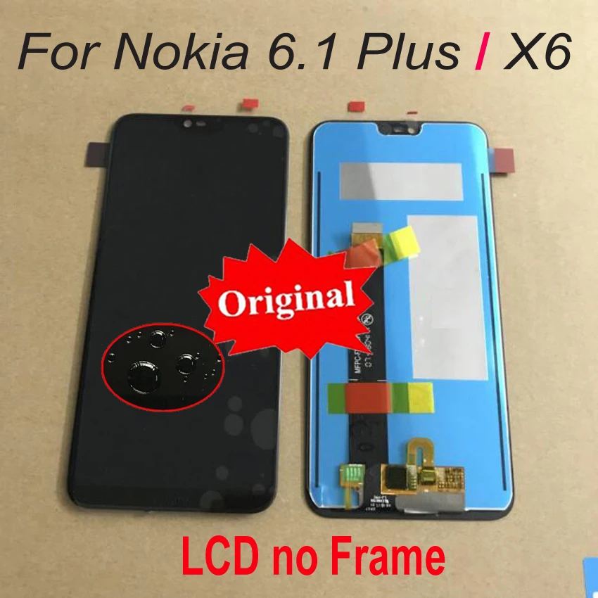 Оригинальный Новый ЖК дисплей для Nokia 6 1 Plus X6 TA 1099 1109 сенсорный экран дигитайзер в