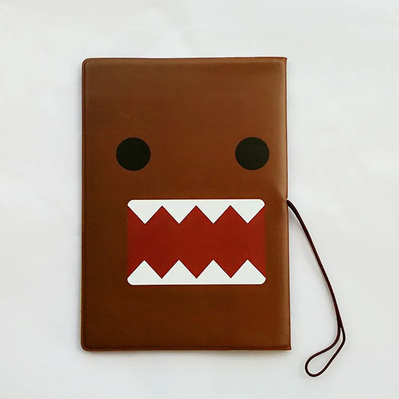 Мультяшная Обложка для паспорта DOMO KUN из ПВХ Кожаная дорожная 3D обложка 14*9 6 см