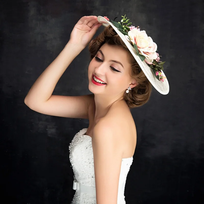 The new bride hat headdress flower accessories Korean fashion handmade headdress. |