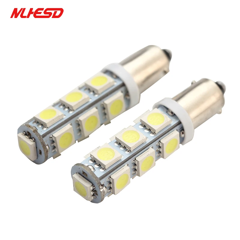 100 шт. 13 Smd Ba9s 5050 13smd белый Автомобильный светодиодный Габаритные фары авто