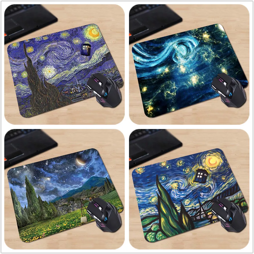 Babaite Звездная ночь с доктором кто дизайн игровой коврик необходимый для мыши