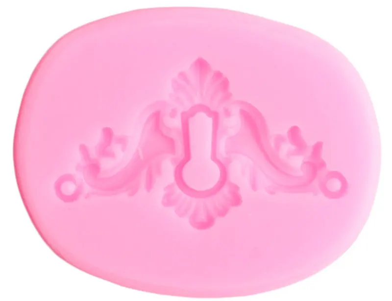 3D Vintage Lock Plate Silicone Mold Key Hole Cupcake Topper Fondant Cake Decorating Polymer Clay Candy Chocolate Gumpaste Moulds