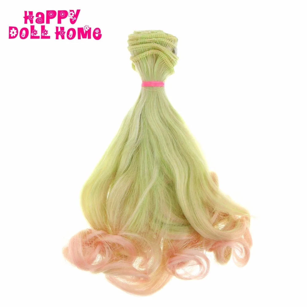 15*100 см BJD рынка парики с прической DIY кукла градиент вьющиеся волосы для Blythe SD 1/3 1/4