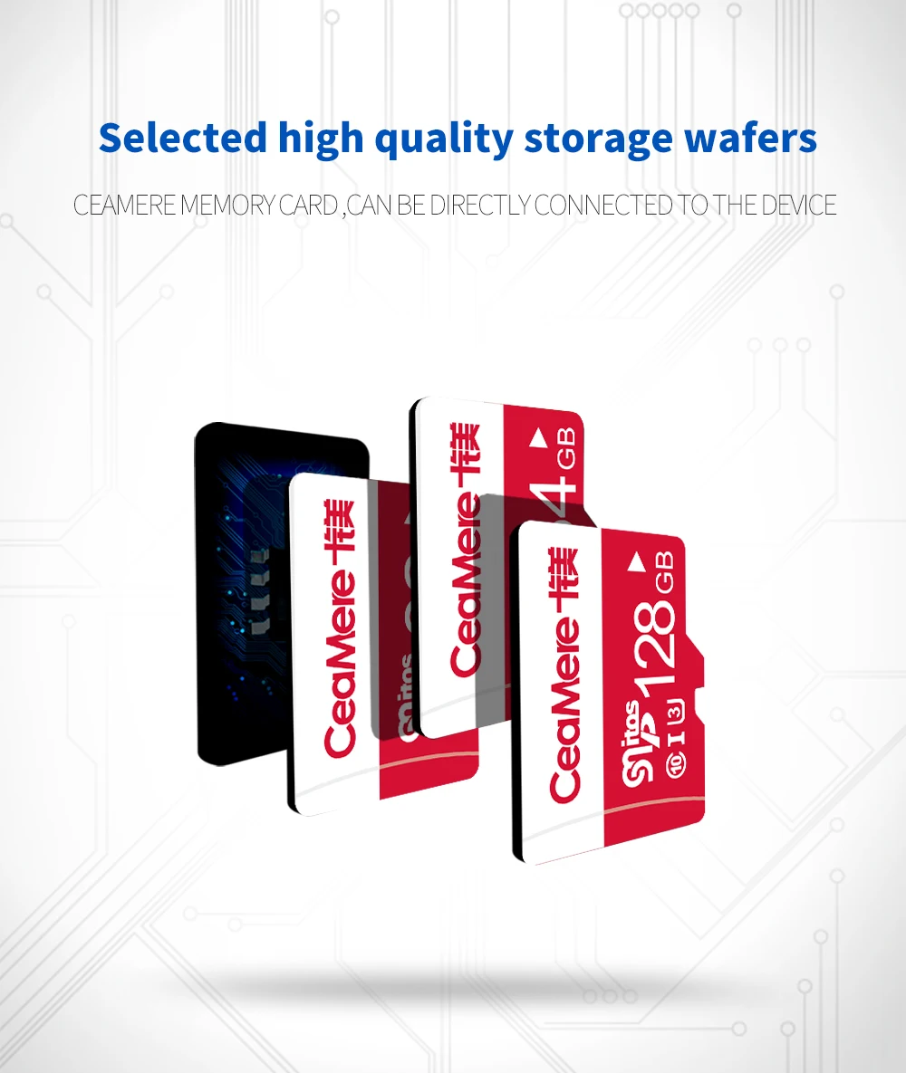CeaMere карта памяти 256 ГБ 128 Гб 64 Гб U3 UHS-3 32 ГБ Micro sd карта класс 10 UHS-1 флэш-карта памяти Microsd TF/sd карта s для планшета
