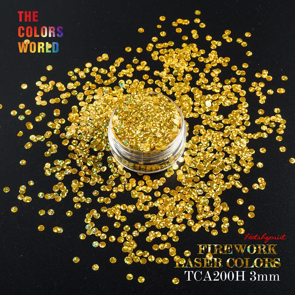 TCA200H фейерверки лазерные Золотые 3D красочные круглые формы 4 вида размер блеск