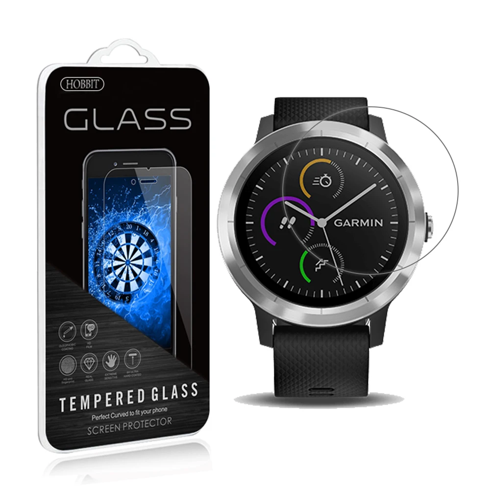 Для Garmin Vivoactive 3 0 мм 2.5D прозрачная защитная пленка для экрана из закаленного