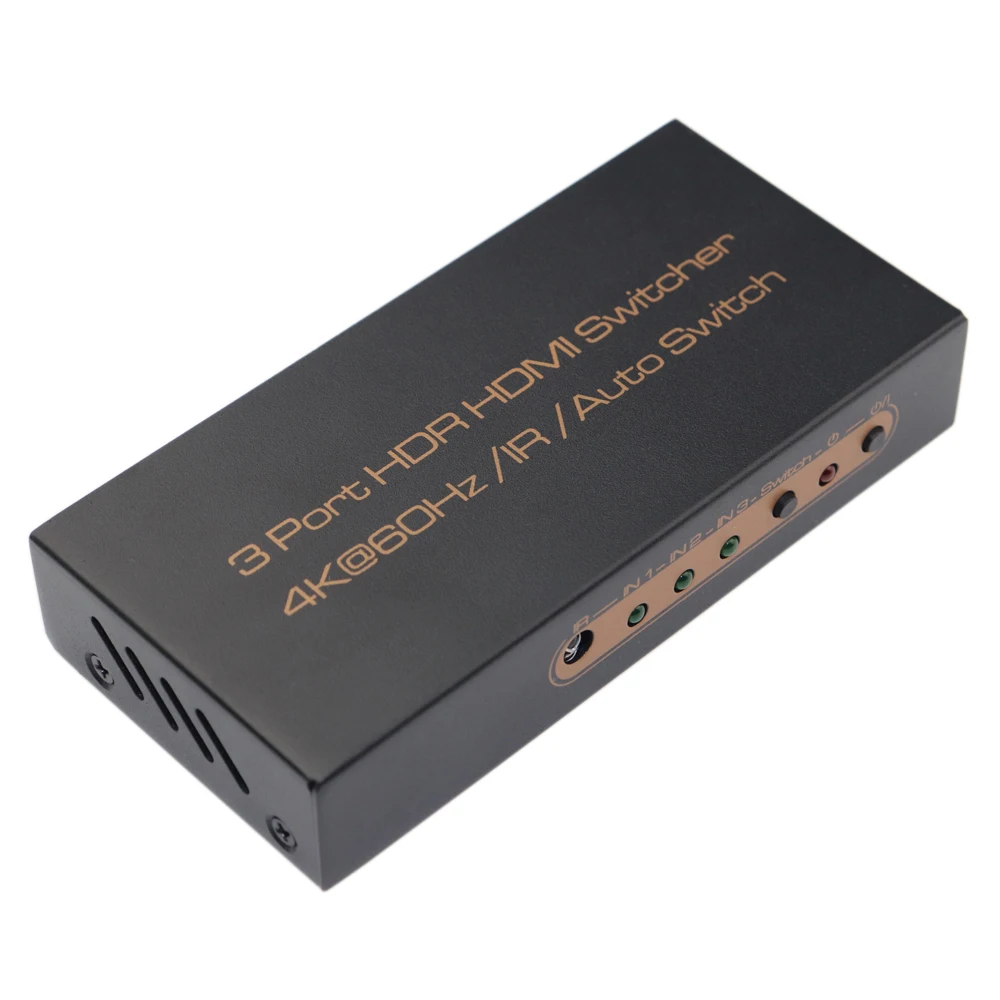 4K@ 60Hz HDMI коммутатор 5x1 5 в 1 выход или 3x1 3 в 1 выход HDMI 2,0 коммутатор с ИК-пультом дистанционного управления Поддержка HDCP 2,2 UHD HDR 3D 1080P