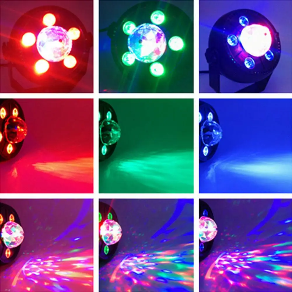 10 Вт 6 LED RGB сценический свет стробоскоп Освещение лазерный проектор цветной