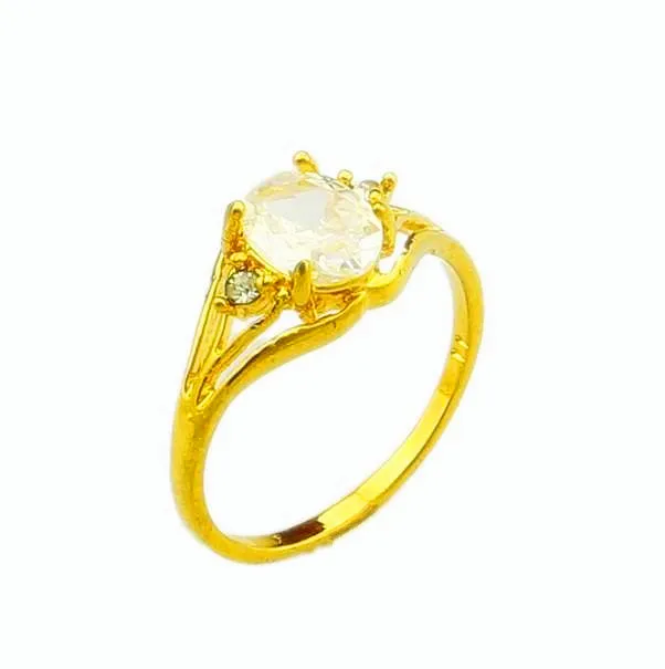 Новое поступление! Модные 24k GP золотые мужские и женские ювелирные изделия кольцо