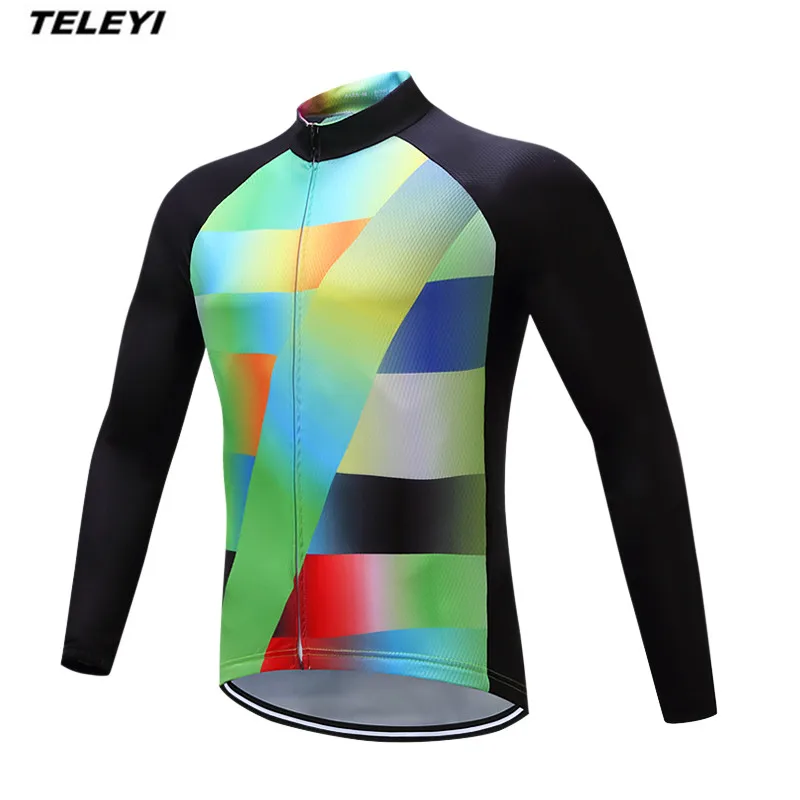 2019 черная велосипедная длинная Джерси Мужская одежда для велоспорта весна осень