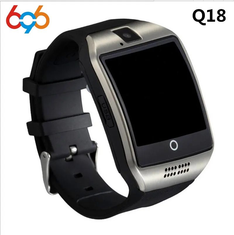 696 Bluetooth Смарт часы Q18 Smart Часы для Android телефон с Шагомер камера сим карта Whatsapp