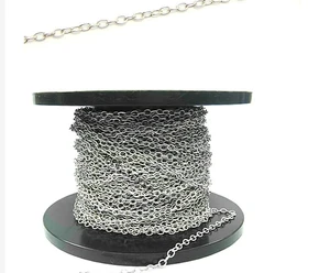 Цепь из серебра 925 пробы, 5 метров, 1,5x2 мм