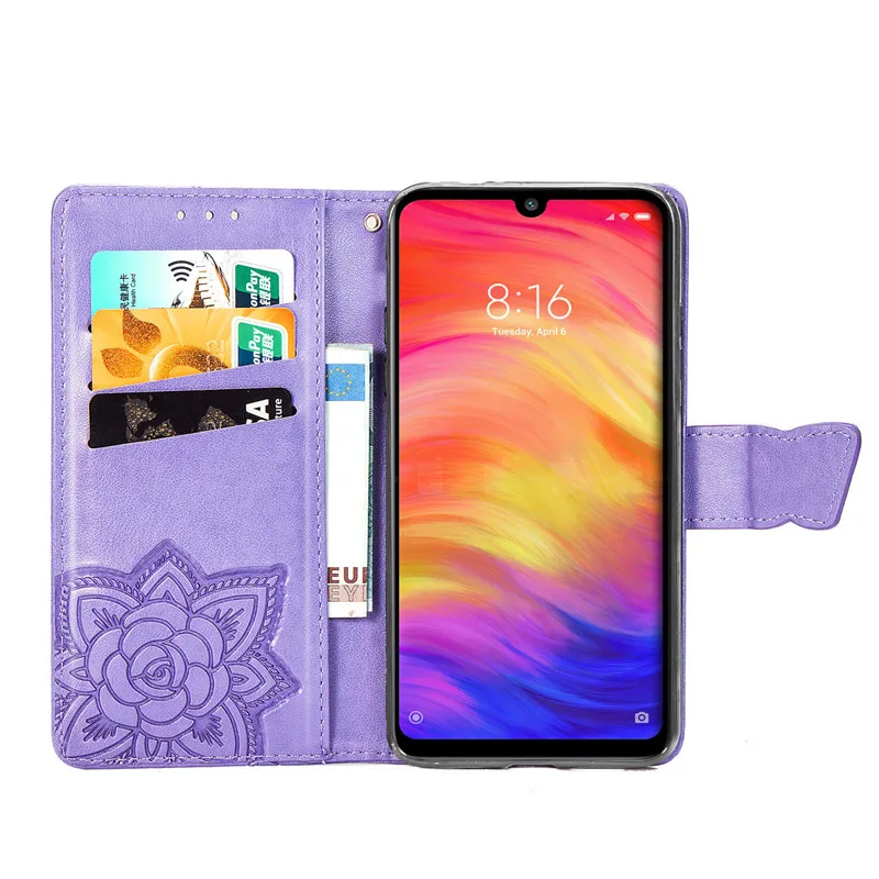 Цветок чехол-портмоне с откидной крышкой для спортивной камеры Xiao mi Red mi 7 7A 6 6A 5 Plus 4A 4X Note 7 5A 4 5 6 Go Pro mi A3 A1 5X A2 8 Lite 9 SE 9T CC9 7A чехол