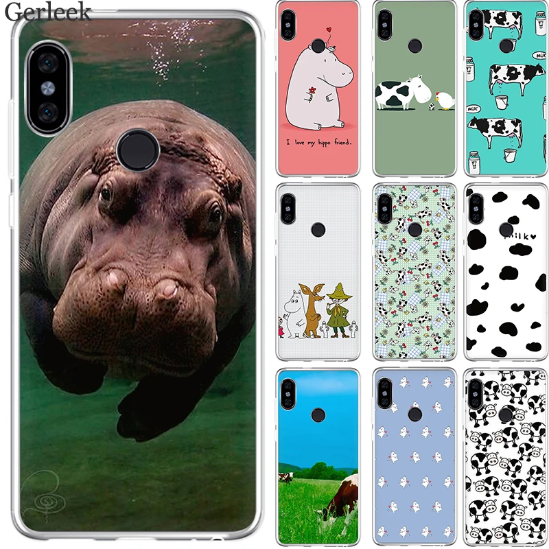 Чехол для телефона Aninal Hippo Cow Redmi Note 3 4 4X 5 5A 6 Pro Prime Protect|Чехлы-накладки| |