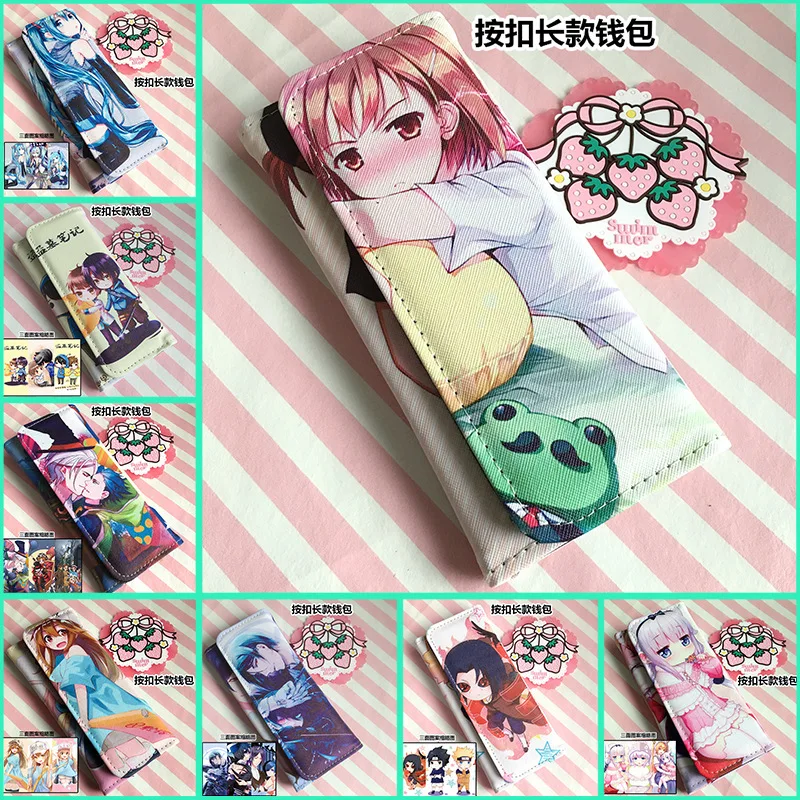Мультфильм yuri on ice/date a live/naruto/lovelive/natsume yuujinchou/cell at work pu клатч длинный кошелек кредитный держатель для карт кошелек