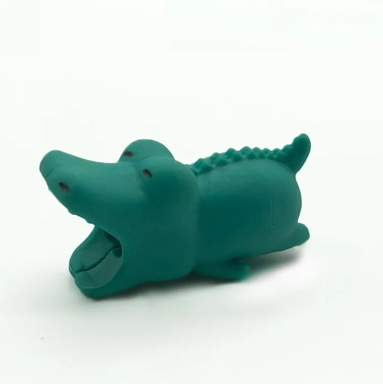 crocodile 1 шт. кабель укуса коробки животных кабель укуса протекторы приколы розыгрыши для IPhone Winder телефон аксессуар органайзер шалость игрушка - Цвет: crocodile