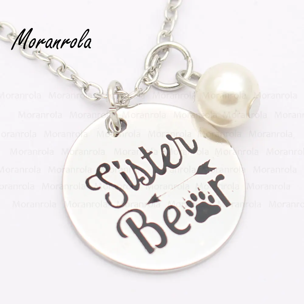 New arried &quotmama bear&quot sister bear&quotnecklace Keychain charm Daughter Gift Mama Bear Papa Family keychain | Украшения и