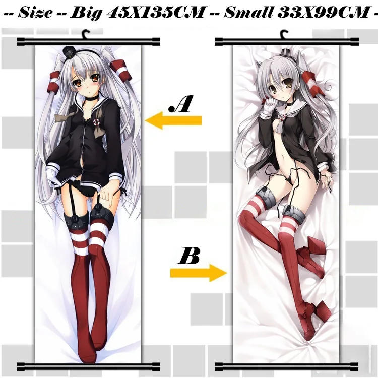 45X135 см флотская коллекция Amatsukaze Сексуальная мультфильм аниме Искусство