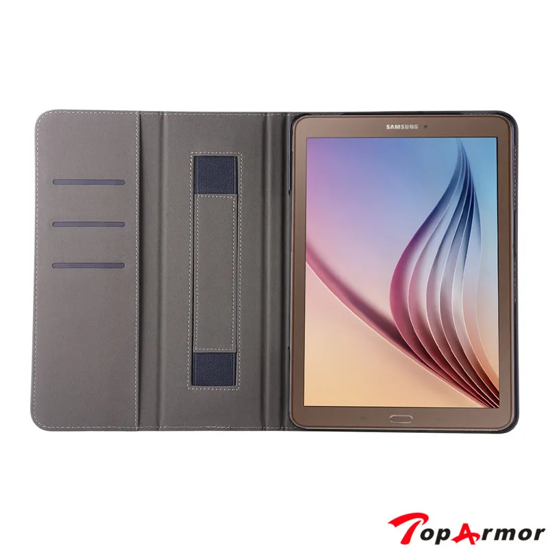 TopArmor модный бумажник с ручным ремнем ID card pu кожаный чехол-подставка для samsung Galaxy Tab