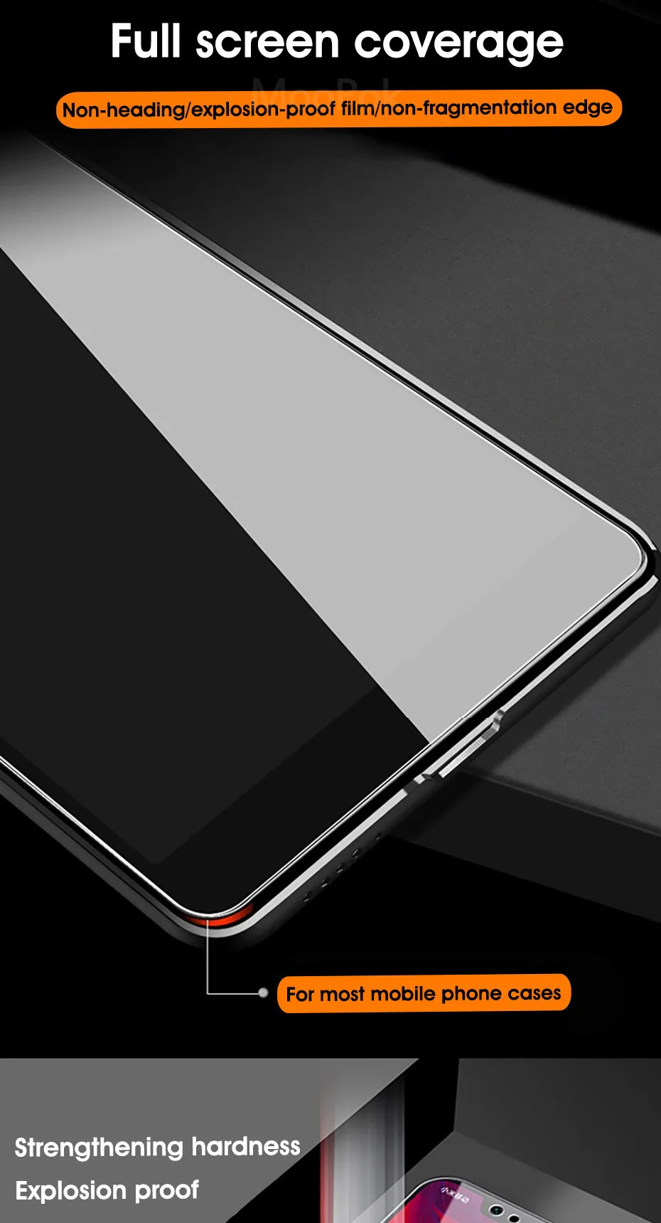 Moopok 3 шт Защитное стекло для iPhone 6 6s 7 8 PLus 5 5S SE 9H Защита экрана для iPhone X XR XS MAX закаленное стекло