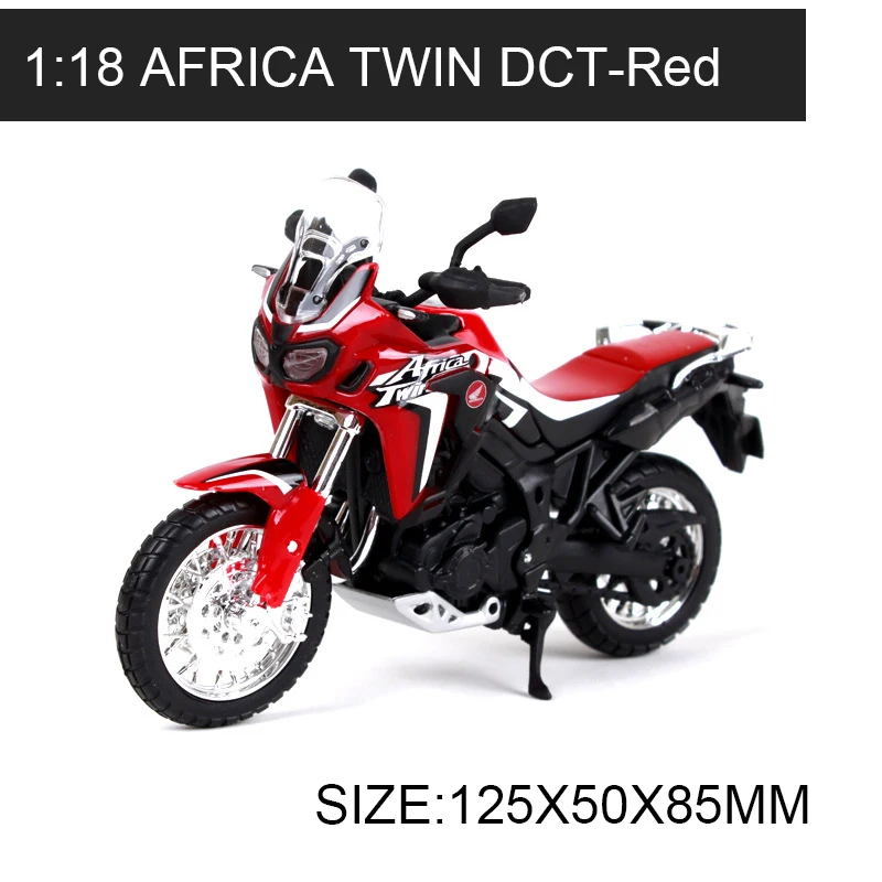 Модель мотоцикла Maisto 1:18 Africa Twin DCT из красного сплава модель мотор велосипед