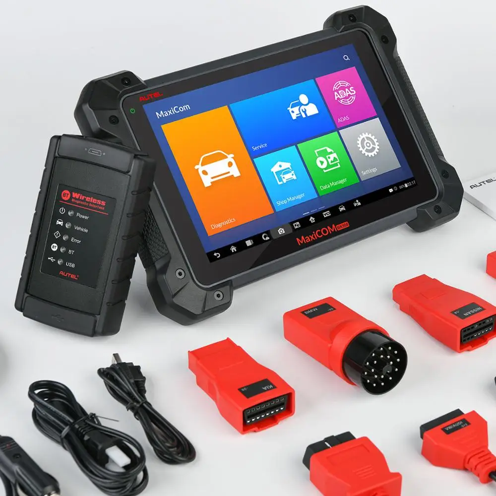 Autel MaxiCOM MK908 автоматический полный OBD2 автомобильный диагностический авто инструмент scania OBDII ECU кодирующий код считыватель сканер OBD 2 сканирующий инструмент vag com