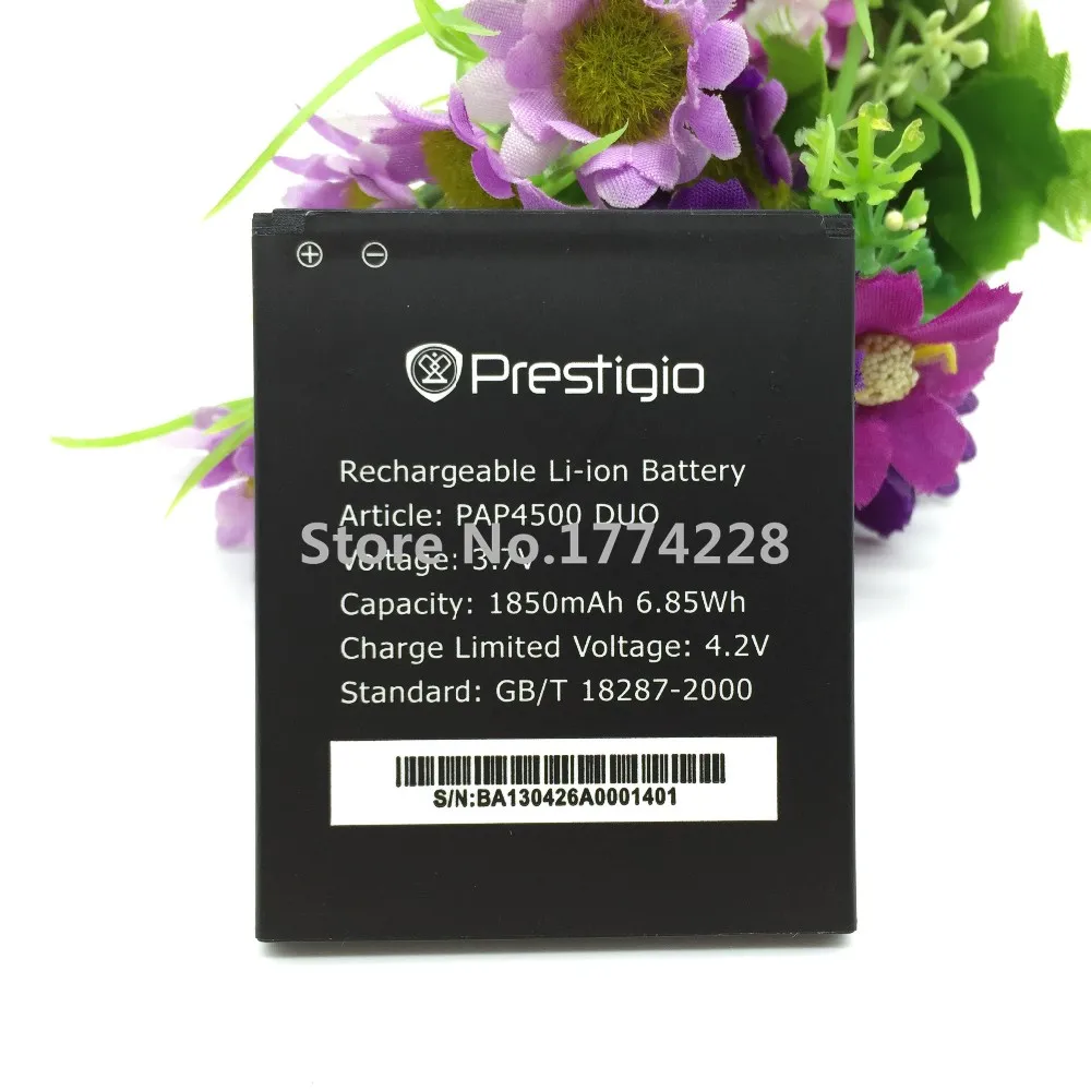 10 шт. MLLSE 1850 мАч для Prestigio MultiPhone PAP4500 DUO 4500 батарея|battery for prestigio|battery forbatteries batteries |