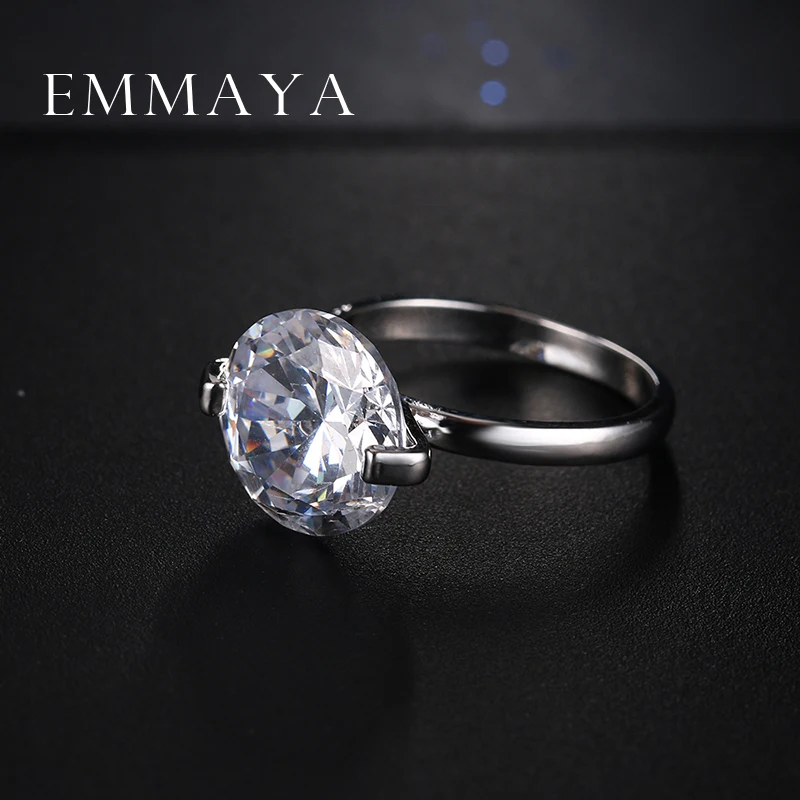 Emmaya оптовая продажа обручальное кольцо с двумя зубцами ювелирные изделия AAA