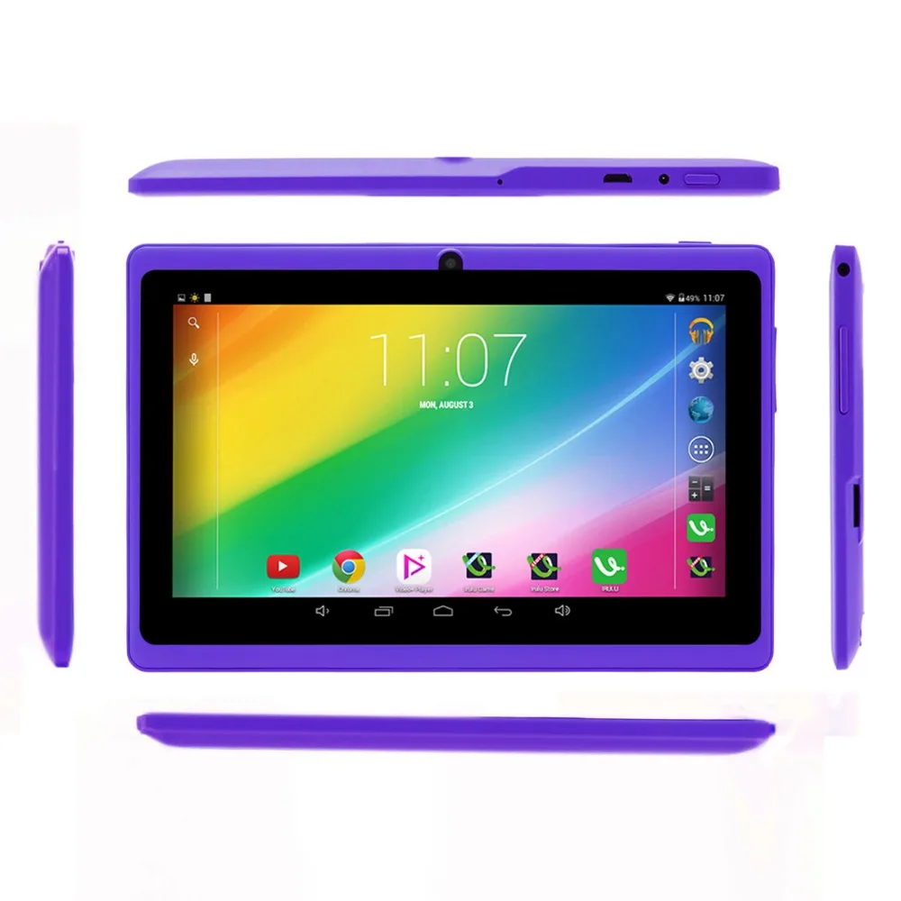 iRULU eXpro X1s 7’’ планшет 1024*600 HD Android4.4 система Планшет ПК Allwinner A33 четырехъядерный 16ГБ