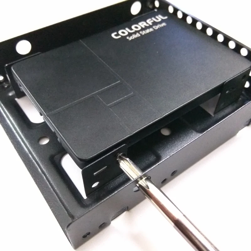 Double 2.5 to 3.5 metal hard drive Bracket Notebook mechanical disk SSD solid state Shelves | Компьютеры и офис