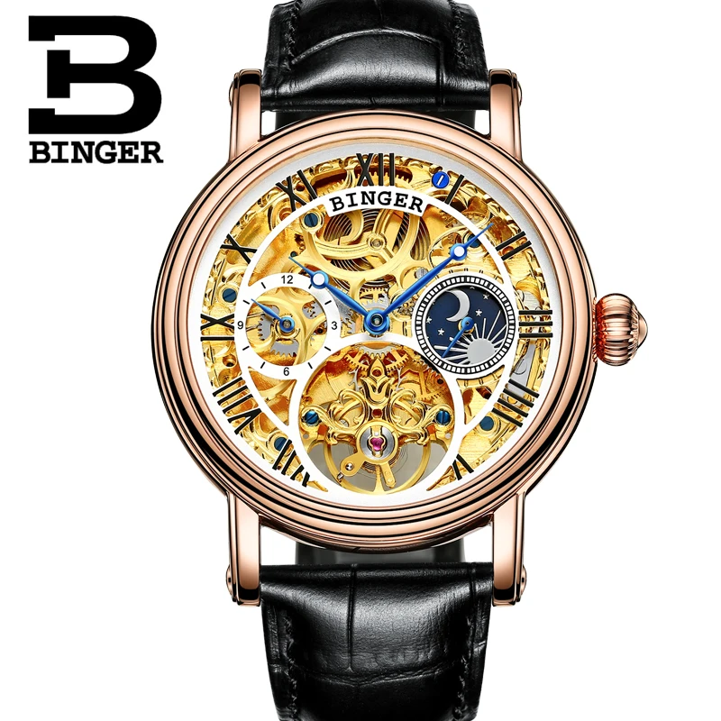 Mens Business Watches Top Brand Luxury Relogio Masculino BINGER Automatic For Men Mechanical Clock B 1171|watch for|watches for menwatch men brand |