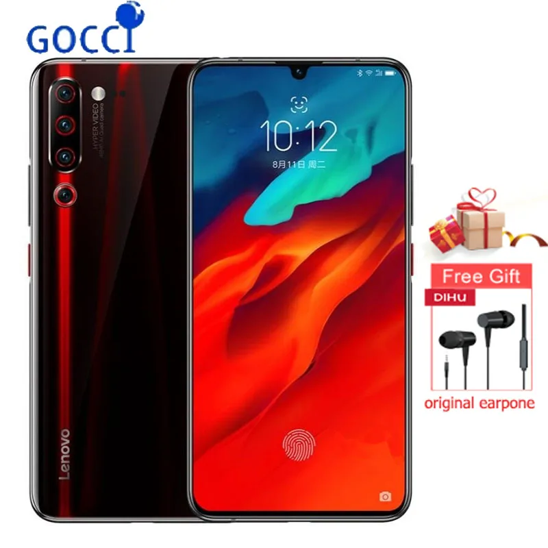 8G 128G black Lenovo Z6 Pro с глобальной ПЗУ, 8 ГБ, 128 ГБ, Восьмиядерный процессор Snapdragon 855, дисплей 6,39 дюйма, 1080 P, сканер отпечатков пальцев, смартфон, задняя камера 48 МП, четыре камеры - Цвет: 8G 128G black