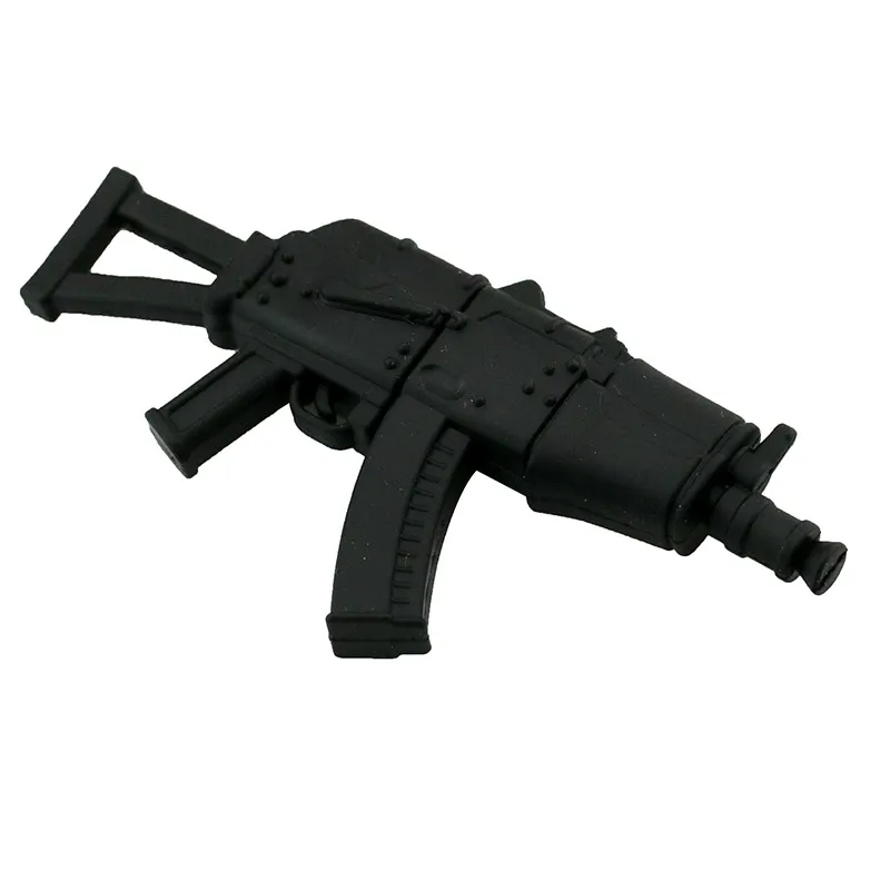 Творческий флешки 128 ГБ USB Flash Drive 64 32 16 8 накопитель personalizado мультфильм оружия AK47