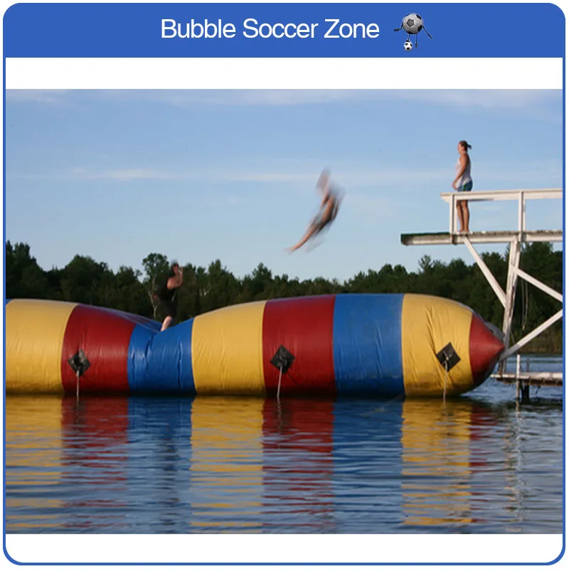 Надувная надувная подушка для прыжков 10x3 м с насосом|water trampoline|inflatable jumpingwater blob |