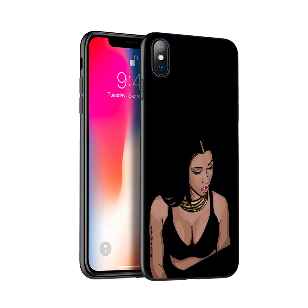 Черный чехол из ТПУ для iphone 5 5s SE 2020 6 6s 7 8 plus X 10 XR XS 11 pro MAX силиконовый nicki minaj |