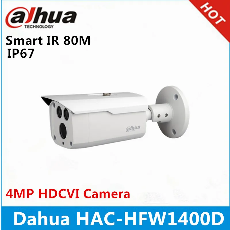 Оригинальная Dahua HAC HFW1400D 4mp HDCVI камера WDR IR80M IP67 цилиндрическая DH HFW1400D|hdcvi camera|bullet