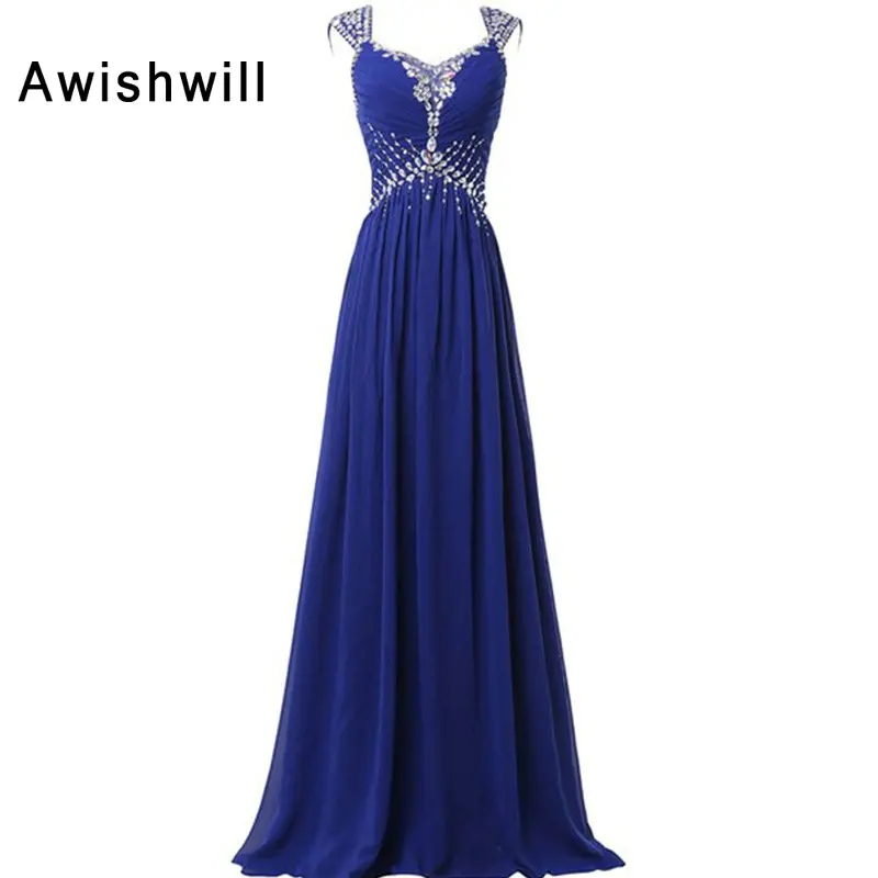 Женское шифоновое вечернее платье Элегантное Длинное в пол с