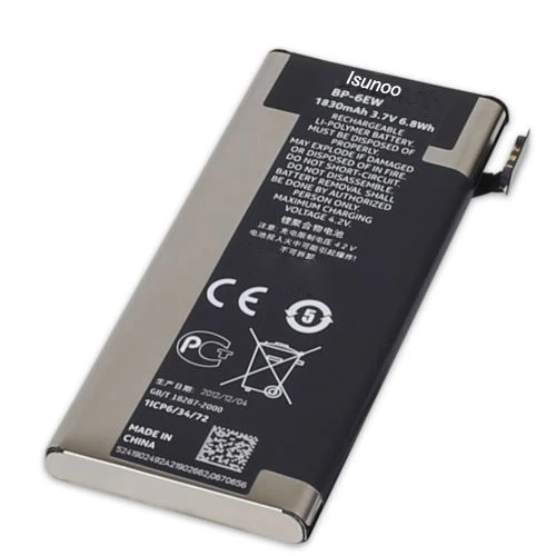 Аккумулятор ISUNOO для мобильного телефона Nokia BP 6ew аккумулятор Lumia 900 N900 Lumia900 BP6ew 1830