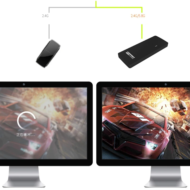 Адаптер Wi Fi AC1750 двухдиапазонный беспроводной адаптер USB 3 0 для Windows 7 8 10 XP Vista и Mac