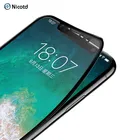 Закаленное 3d-стекло Nicotd с мягкими краями для iPhone X 10, 5,8 дюйма, ударопрочная Защитная пленка для экрана с защитой от царапин